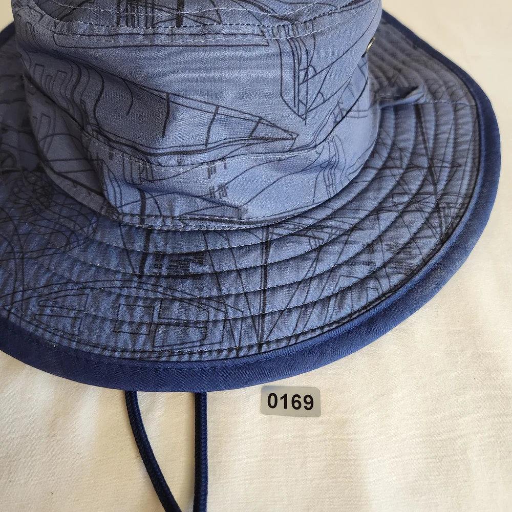 Vineyard Vines Sun Hat Boat Print Blue SM New Beachy Resort - Picture 8 of 8